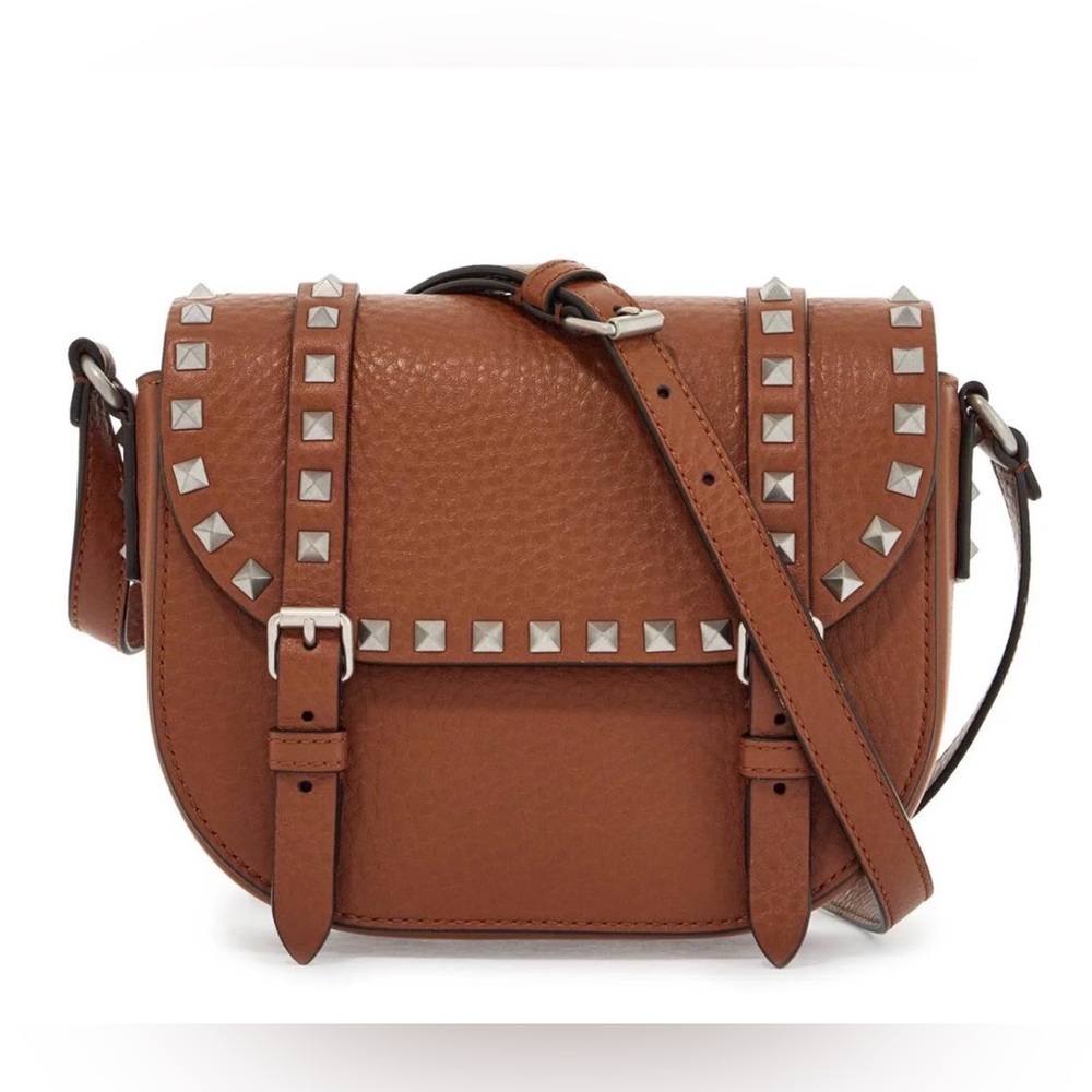 🐎Valentino Garavani🐎Small Rockstud Saddle Messenger Crossbody Bag